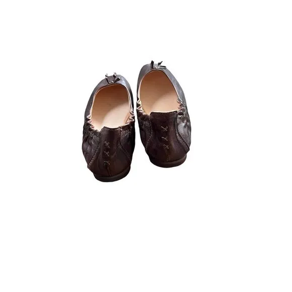 BedStu Bosworth Flats Ballet Slip On Leather‎ Rusti
