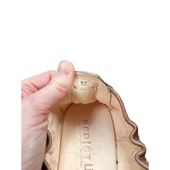 BedStu Bosworth Flats Ballet Slip On Leather‎ Rusti