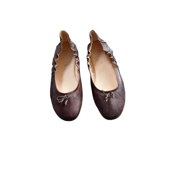 BedStu Bosworth Flats Ballet Slip On Leather‎ Rusti