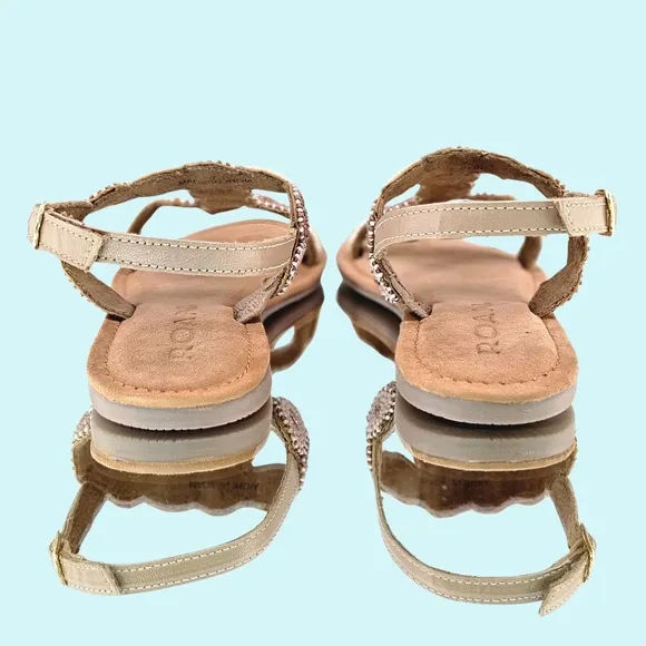Bed/STU Sandals Size 7 Tan Leather Quarrel Flat Sandals Open Toe Boho Vacation