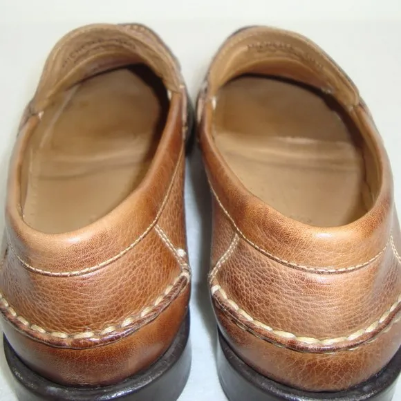BELVEDERE Mens Leather 'Michelle' Moc Toe Loafers Size 11.5D