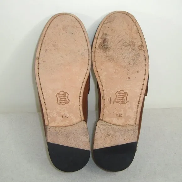 BELVEDERE Mens Leather 'Michelle' Moc Toe Loafers Size 11.5D