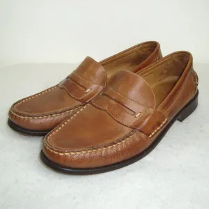 BELVEDERE Mens Leather 'Michelle' Moc Toe Loafers Size 11.5D