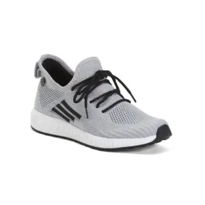 BERNIE MEV Light Grey Silver Extreme Lace Up Sport Sneakers