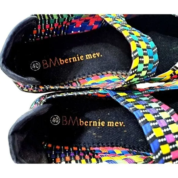 Bernie Mev US 8.5/EU 40 Multicolor Slip On Mary Jane Stretch Flats