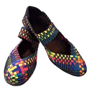 Bernie Mev US 8.5/EU 40 Multicolor Slip On Mary Jane Stretch Flats