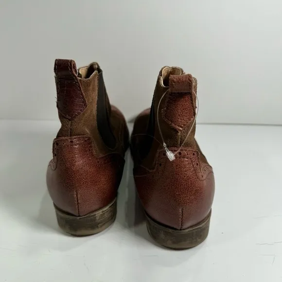 Bertie Pander Leather Brogue Boots sz 7 Euro 38 #G553