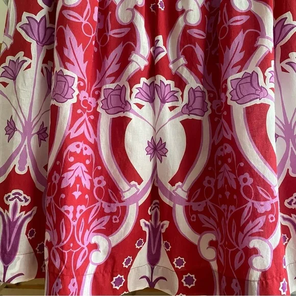 Beyond by Vera Red Purple 1535 Como Rouge Print Anna Midi Skirt