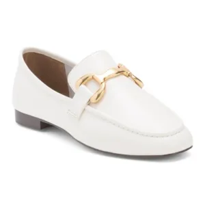 BIBI LOU Leather Loafers With Penny Strap Bit