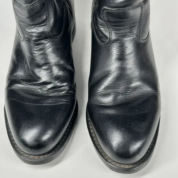 Biltrite Boots Mens Size 8D Leather Western Boots Black 950054 Made in USA