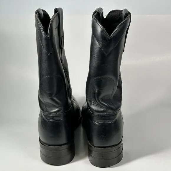 Biltrite Boots Mens Size 8D Leather Western Boots Black 950054 Made in USA