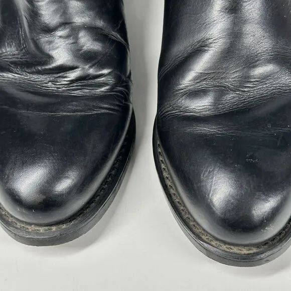 Biltrite Boots Mens Size 8D Leather Western Boots Black 950054 Made in USA