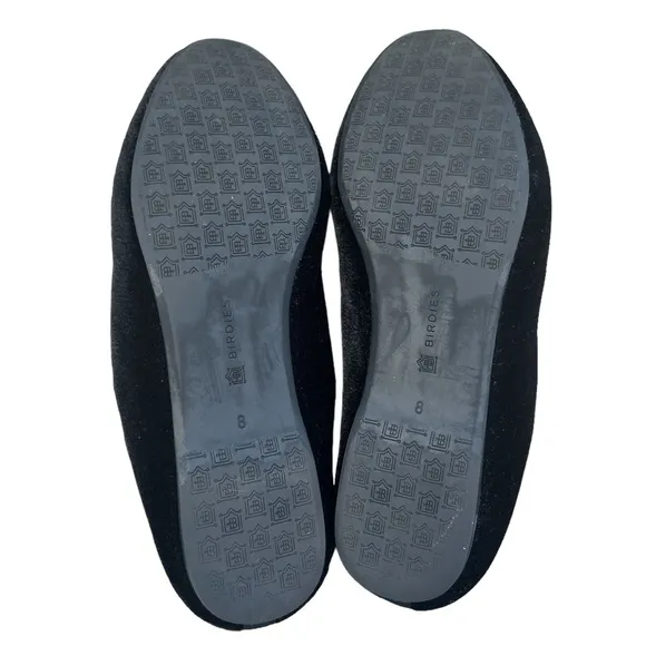 Birdies Black Velvet The Starling Flats Slip Ons Size Women’s 8 US EUC