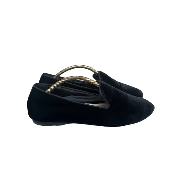 Birdies Black Velvet The Starling Flats Slip Ons Size Women’s 8 US EUC