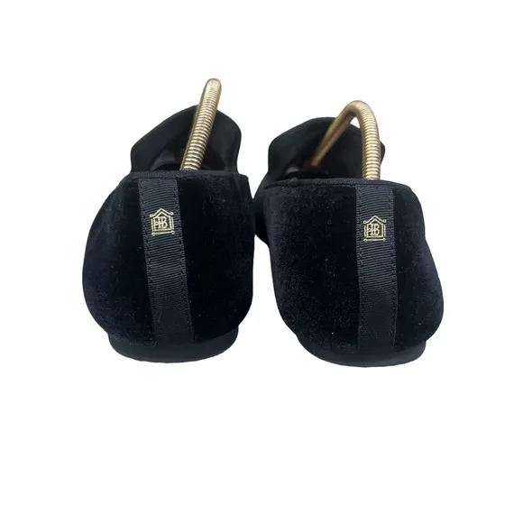 Birdies Black Velvet The Starling Flats Slip Ons Size Women’s 8 US EUC