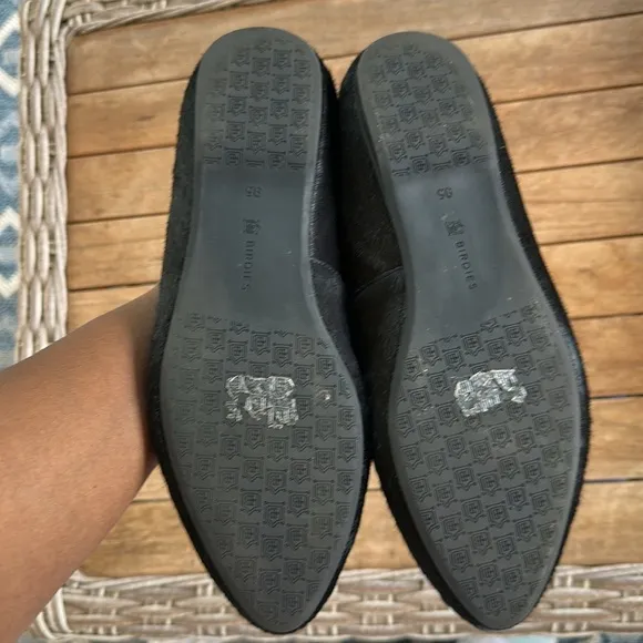 Birdies Blackbird Cowhair Flats Loafers 9.5