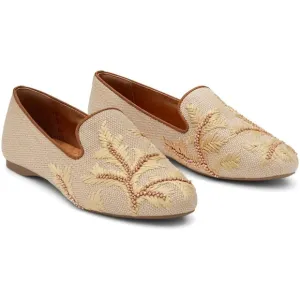 Birdies Starling Raffia Flat Embroidered Beaded Botanico NEW Size 7.5 $165 MSRP
