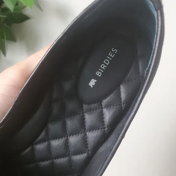Birdies The Starling Black Velvet Leather Loafers Womens Size 11