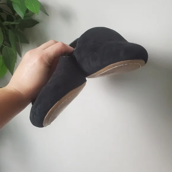 Birdies The Starling Black Velvet Leather Loafers Womens Size 11