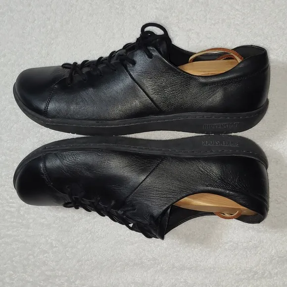 Birkenstock Albany Black Nubuck Leather Sneakers Size 9 M 11 L