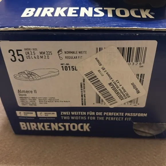 Birkenstock Almere Ladies Double Adjustable Strap Sandals - NWT size 35/L4