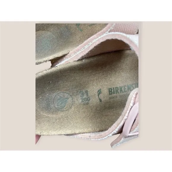 Birkenstock Arizona Kids Vegan textile soft pink sandals