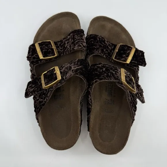 BIRKENSTOCK Arizona Persian Textile Sandals 37 Med/Narrow Soft Footbed 6-6.5