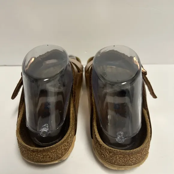 Birkenstock Arizona Sandals 37 US 6/6.5 Soft Footbed Metallic Copper Leather