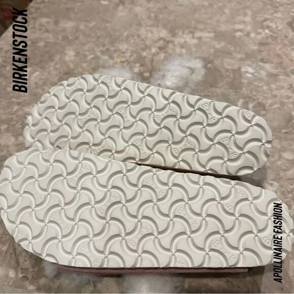 BIRKENSTOCK ARIZONA SHEARLING SANDALS NWT IN PINK CLAY VARIOUS SIZES