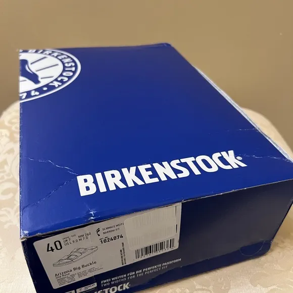 Birkenstock Big Buckle Leather Sandals NWT