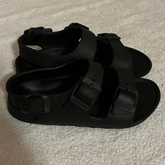 Birkenstock Eva Milano Black Sandals Sz 8 1/2