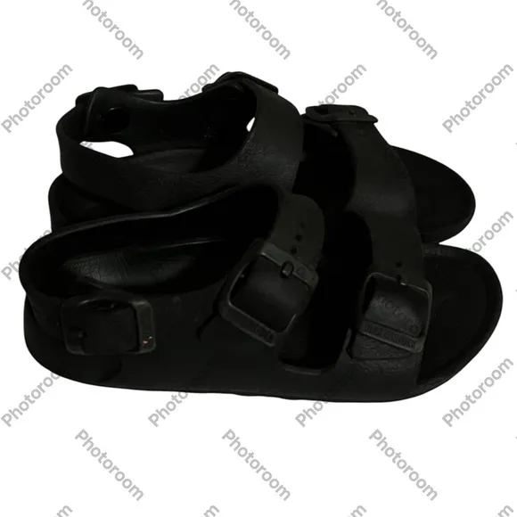 Birkenstock Eva Milano Black Sandals Sz 8 1/2