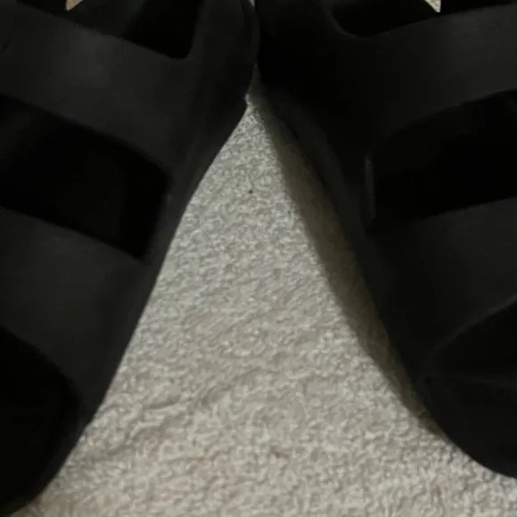 Birkenstock Eva Milano Black Sandals Sz 8 1/2