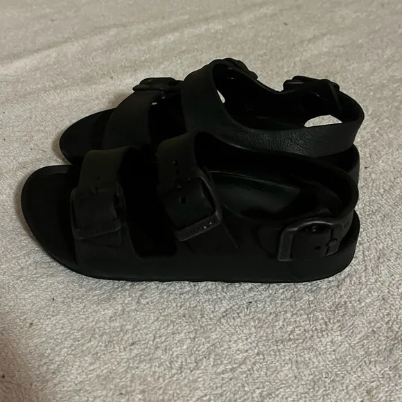 Birkenstock Eva Milano Black Sandals Sz 8 1/2