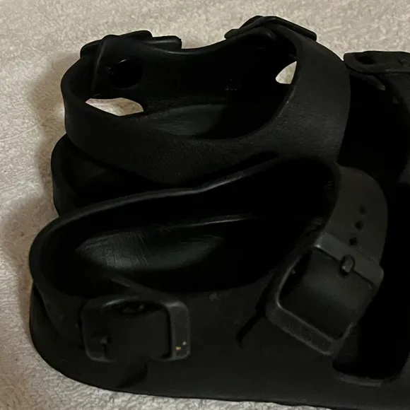 Birkenstock Eva Milano Black Sandals Sz 8 1/2