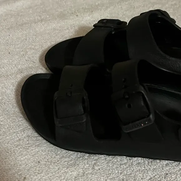 Birkenstock Eva Milano Black Sandals Sz 8 1/2