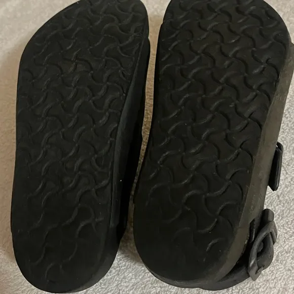 Birkenstock Eva Milano Black Sandals Sz 8 1/2