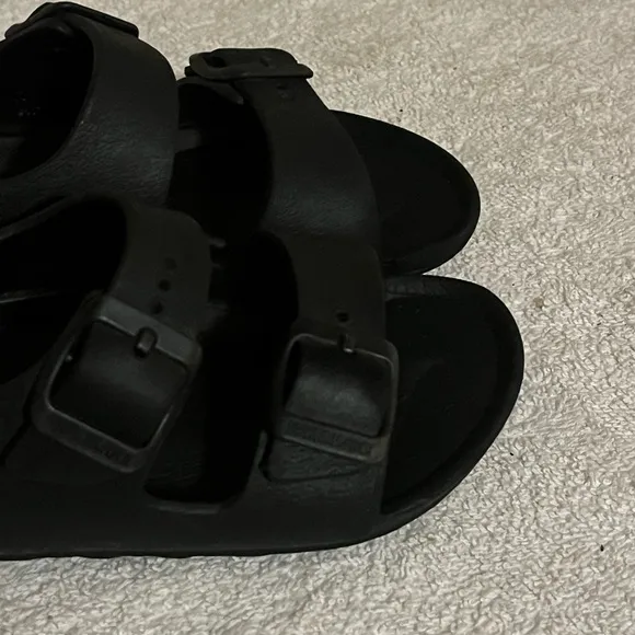 Birkenstock Eva Milano Black Sandals Sz 8 1/2