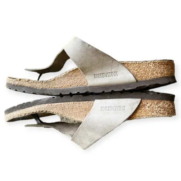 Birkenstock Gizeh Thong Leather Sandals Tan 37/6