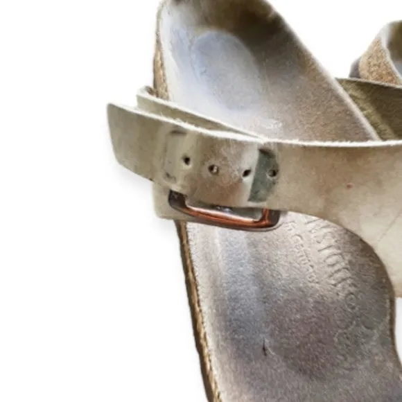 Birkenstock Gizeh Thong Leather Sandals Tan 37/6