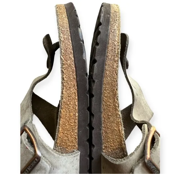Birkenstock Gizeh Thong Leather Sandals Tan 37/6