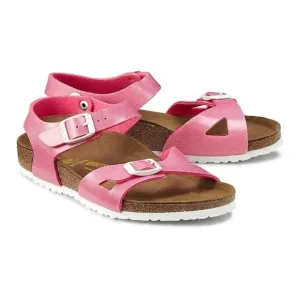 Birkenstock Kids Girls Rio magic  pink Ankle Strap Sandals shoes sz 33/2