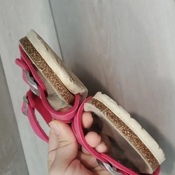 Birkenstock Kids Girls Rio magic  pink Ankle Strap Sandals shoes sz 33/2