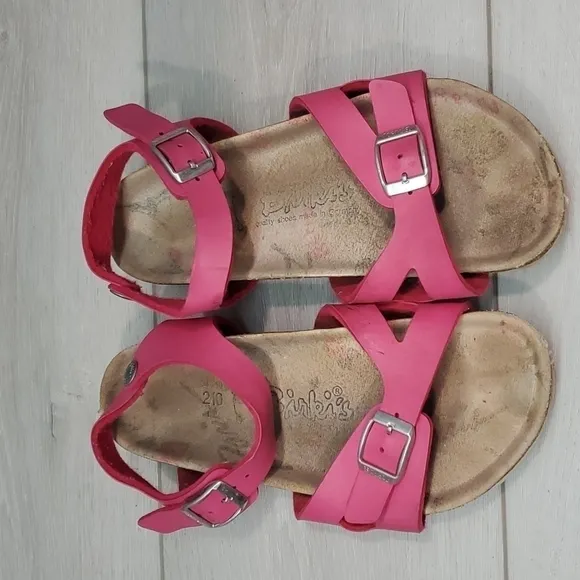 Birkenstock Kids Girls Rio magic  pink Ankle Strap Sandals shoes sz 33/2
