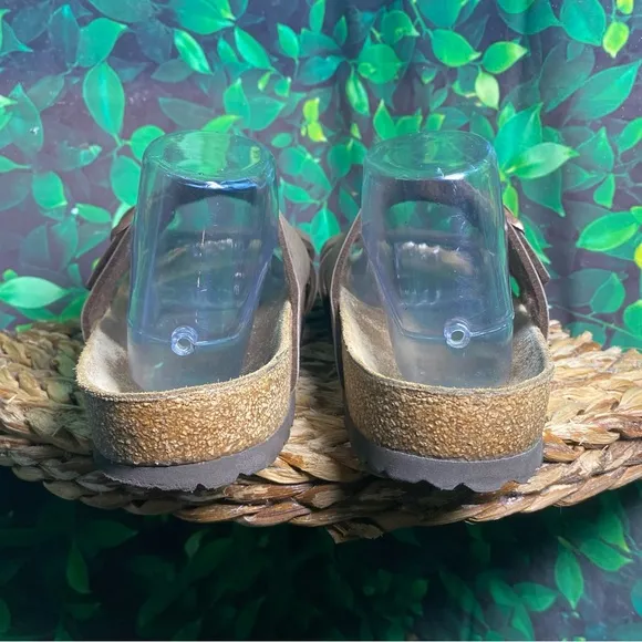 Birkenstock mayari brown toe strap sandals