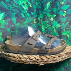 Birkenstock mayari brown toe strap sandals