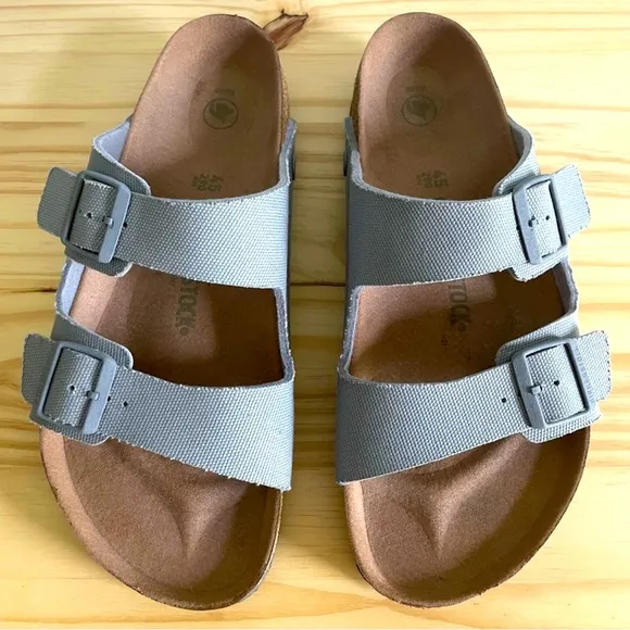 Birkenstock Men's Arizona Vegan Canvas Textile Sandals euro 45 Mens 12