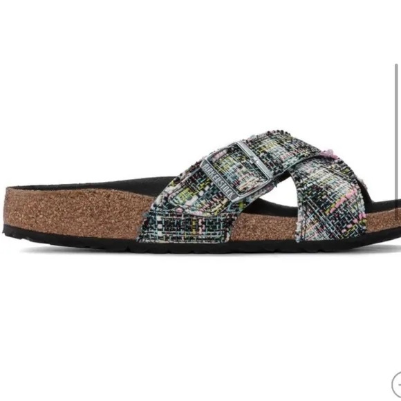 Birkenstock Siena Synthetic Material/Textile Cross-Over Sandals Vegan Size 8 NWT