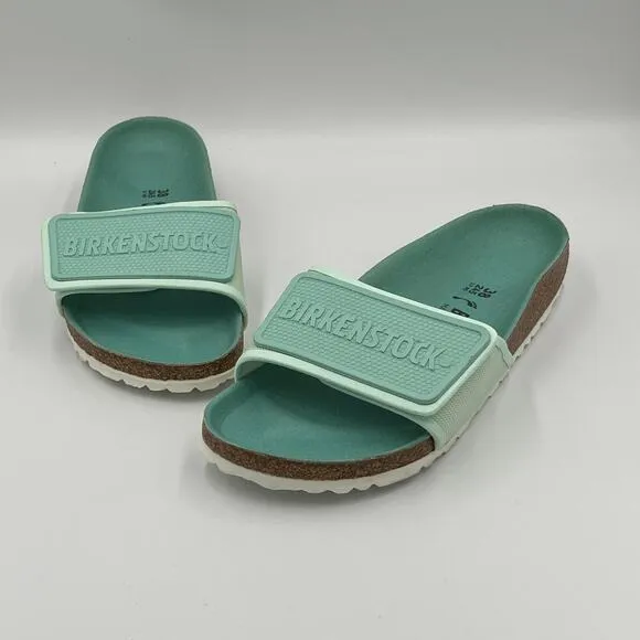 Birkenstock Tema Mint Textile Sandals Slides 38 / 7 Narrow