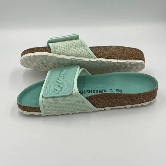 Birkenstock Tema Mint Textile Sandals Slides 38 / 7 Narrow